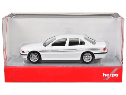 BMW Alpina B12 White 1/87 (HO) Plastic Model Car by Herpa