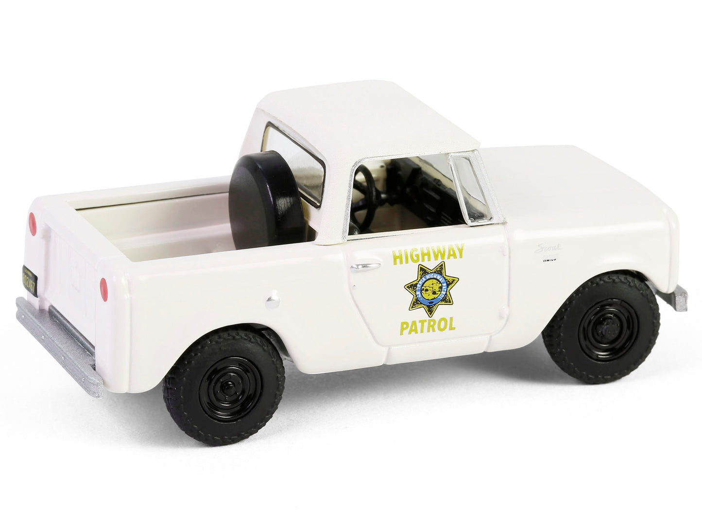 1964 Harvester Scout Half Cab Pickup Truck "California Highway Patrol" Beige "Hot Pursuit" Series 46 1/64 Diecast Model Car by Greenlight