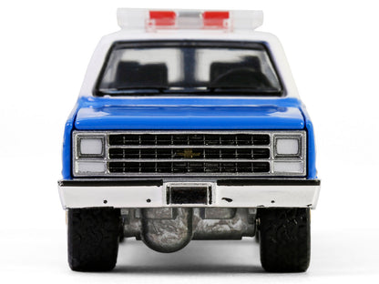 1990 Chevrolet Suburban K2500 Scottsdale "NYPD (New York City Police Department)" Blue with White Top "Hot Pursuit" Series 46 1/64 Diecast Model Car by Greenlight
