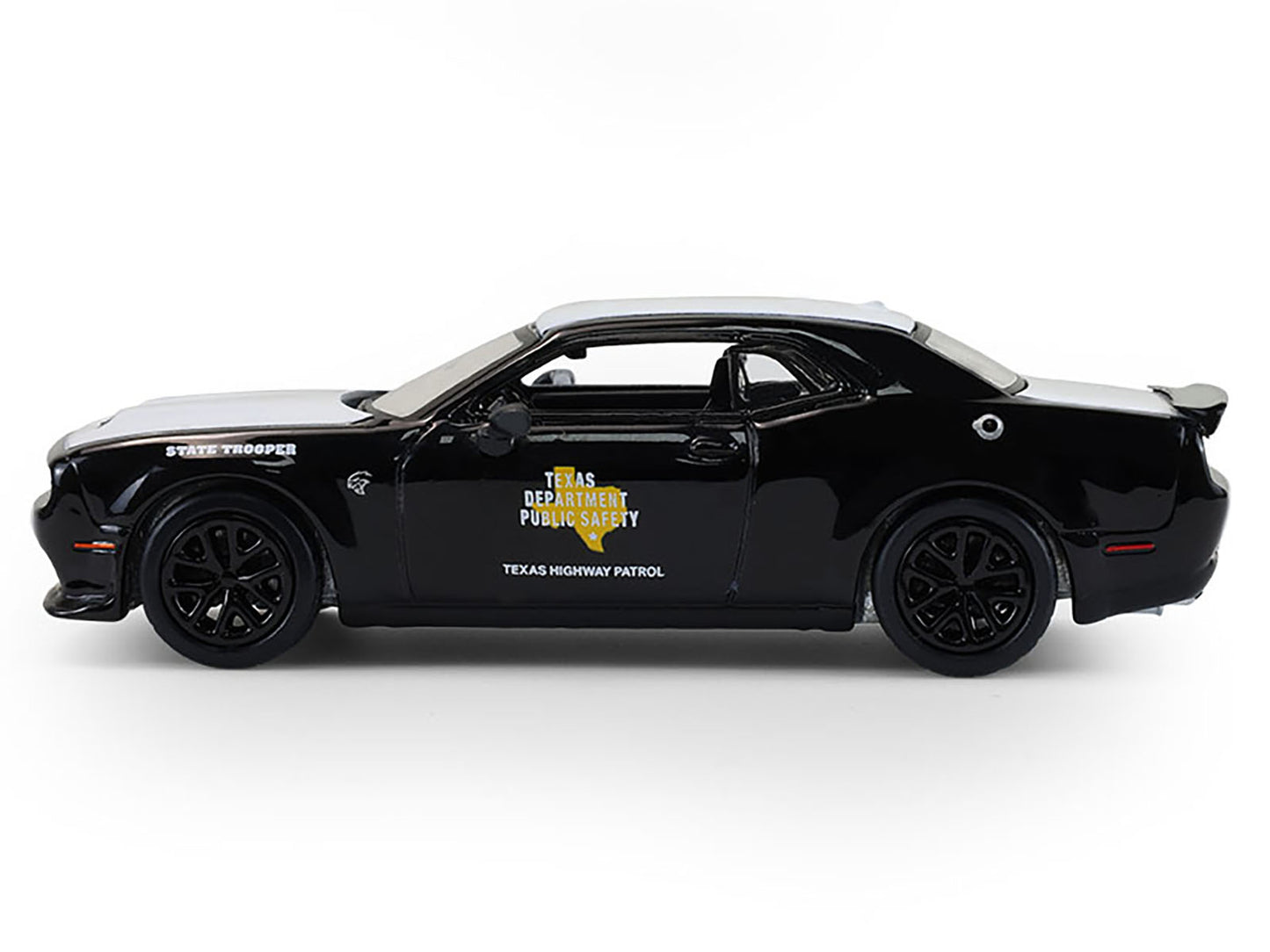 2020 Dodge Challenger SRT Hellcat "Texas Department of Public Safety" Black and White "Hot Pursuit" Series 47 1/64 Diecast Model Car by Greenlight