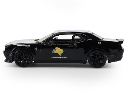 2020 Dodge Challenger SRT Hellcat "Texas Department of Public Safety" Black and White "Hot Pursuit" Series 47 1/64 Diecast Model Car by Greenlight