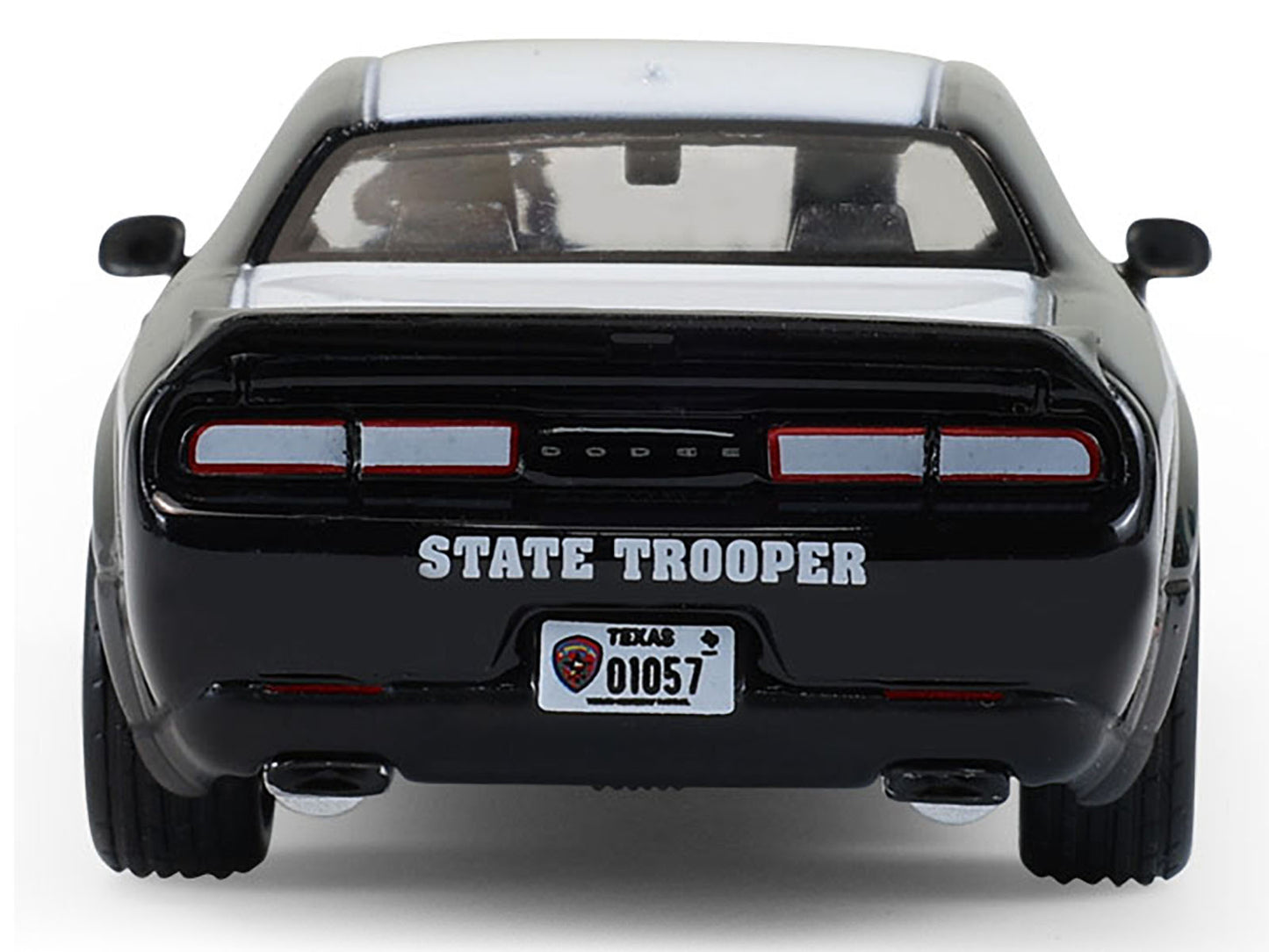 2020 Dodge Challenger SRT Hellcat "Texas Department of Public Safety" Black and White "Hot Pursuit" Series 47 1/64 Diecast Model Car by Greenlight