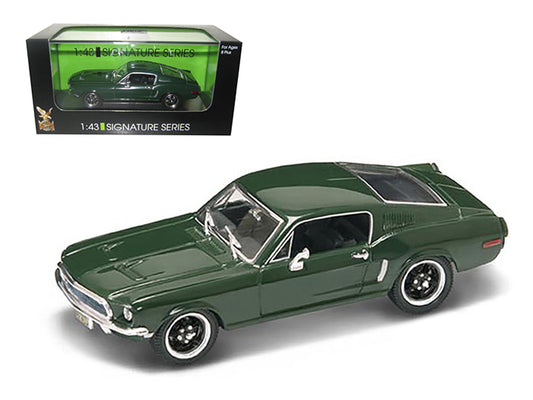 1968 Ford Mustang GT Green 1/43 Diecast Car Model Signature Series by Road Signature-DiecastModeler.com