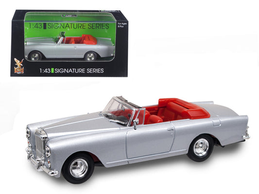 1961 Bentley Continental S2 Park Ward DHC Convertible Silver 1/43 Diecast Car Model by Road Signature-DiecastModeler.com