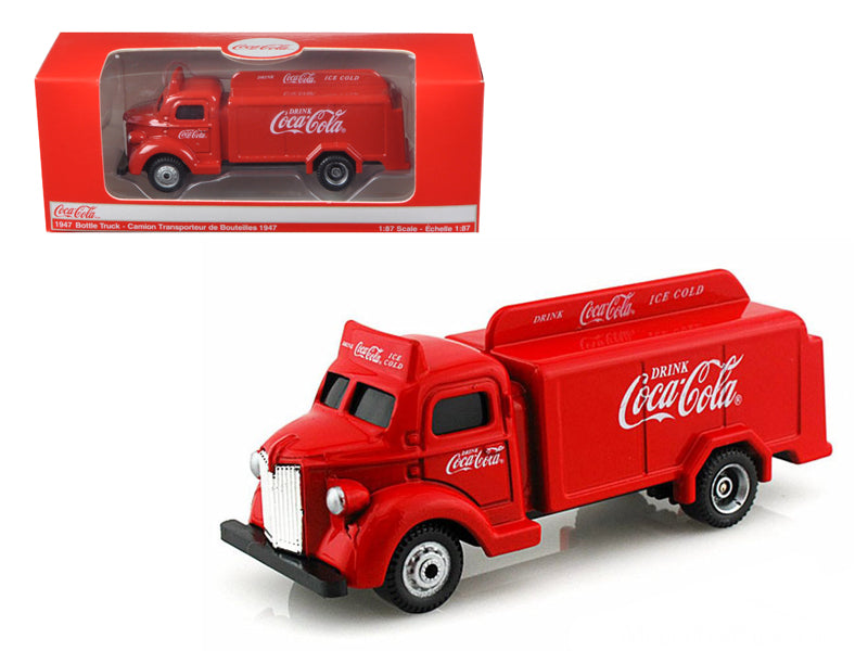 1947 Coca Cola Delivery Bottle Truck Red 1/87 Diecast Model by Motorcity Classics-DiecastModeler.com