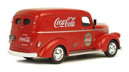 1945 Panel Delivery Van "Coca-Cola" Red 1/43 Diecast Model Car by Motorcity Classics-DiecastModeler.com
