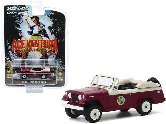 1967 Jeep Jeepster Convertible "Ace Ventura: When Nature Calls" (1995) Movie "Hollywood Series" Release 28 1/64 Diecast Model Car by Greenlight-DiecastModeler.com