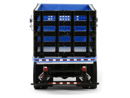 2018 International WorkStar Platform Stake Truck Blue "S.D. Trucks" Series 19 1/64 Diecast Model Car by Greenlight