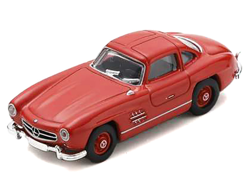 Mercedes-Benz 300 SL Gullwing Coupe Red 1/87 (HO) Diecast Model Car by Schuco-DiecastModeler.com