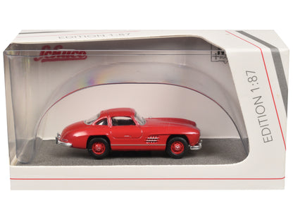 Mercedes-Benz 300 SL Gullwing Coupe Red 1/87 (HO) Diecast Model Car by Schuco-DiecastModeler.com