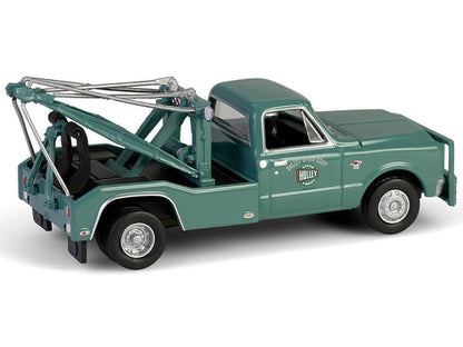 1967 Chevrolet C-30 Dually Wrecker Tow Truck "Holley Speed Shop" Green "Dually Drivers" Series 16 1/64 Diecast Model Car by Greenlight