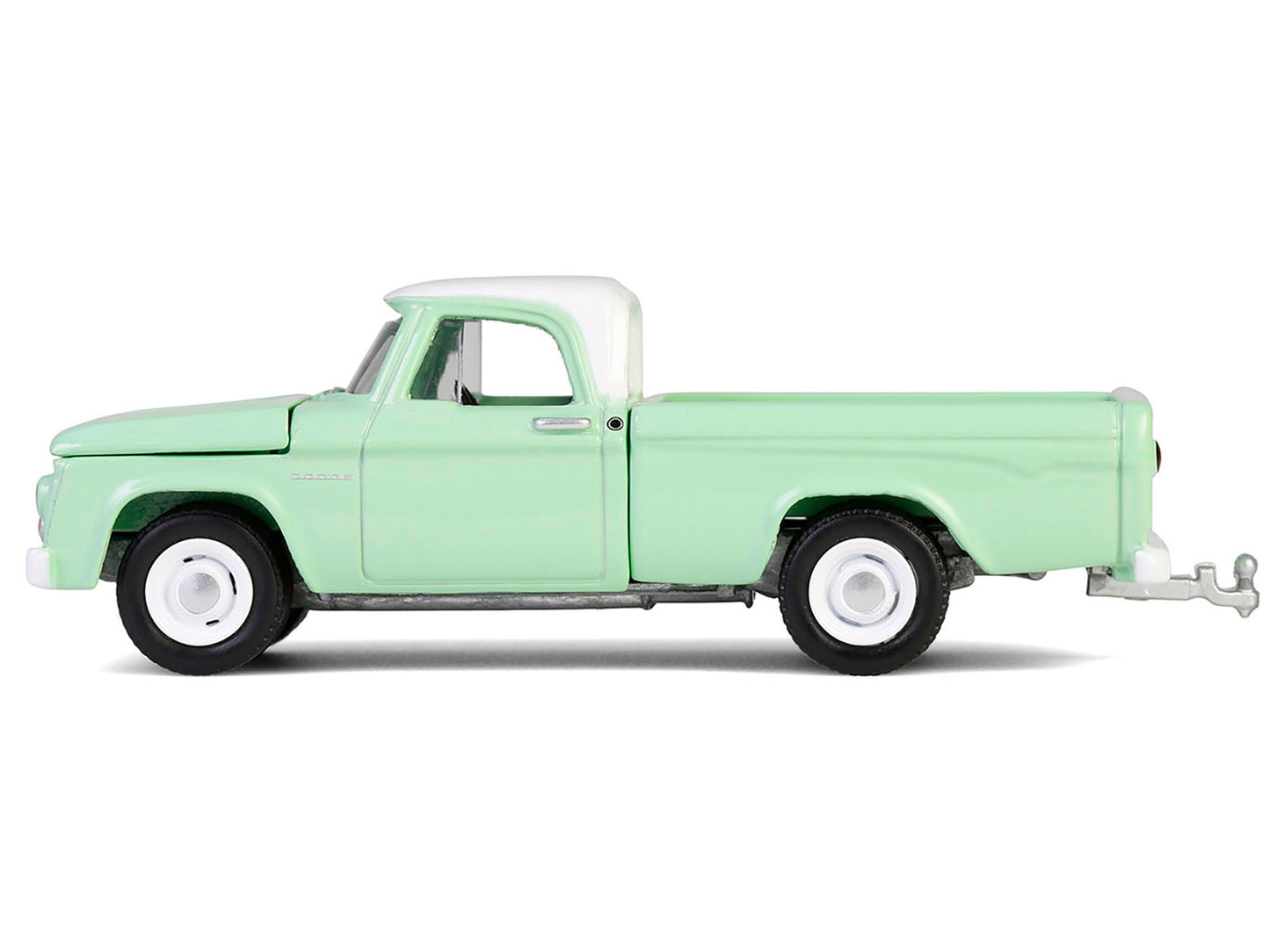 1964 Dodge D-200 Sweptline Pickup Truck Turf Green with White Top "Down on the Farm" Series 10 1/64 Diecast Model by Greenlight-DiecastModeler.com
