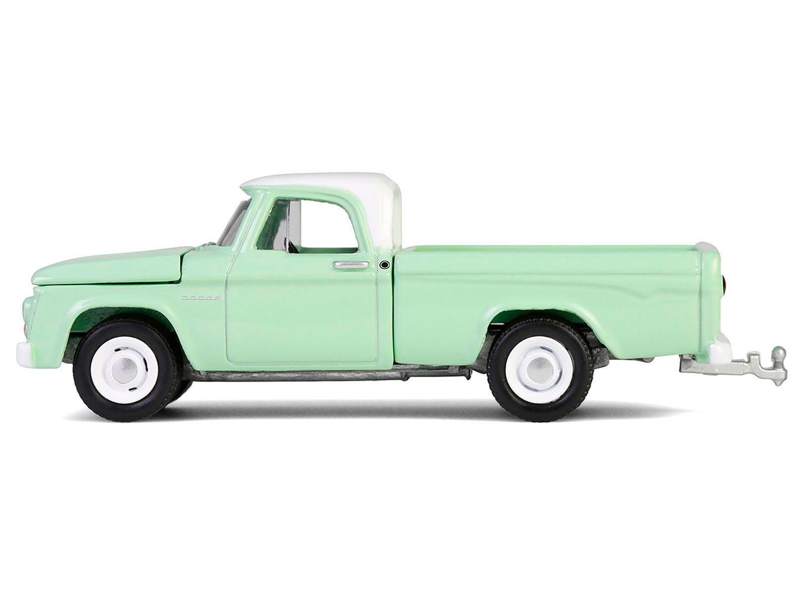 1964 Dodge D-200 Sweptline Pickup Truck Turf Green with White Top "Down on the Farm" Series 10 1/64 Diecast Model by Greenlight-DiecastModeler.com