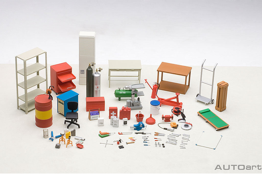 Garage Kit Set for 1/18 Scale Models by Autoart-DiecastModeler.com