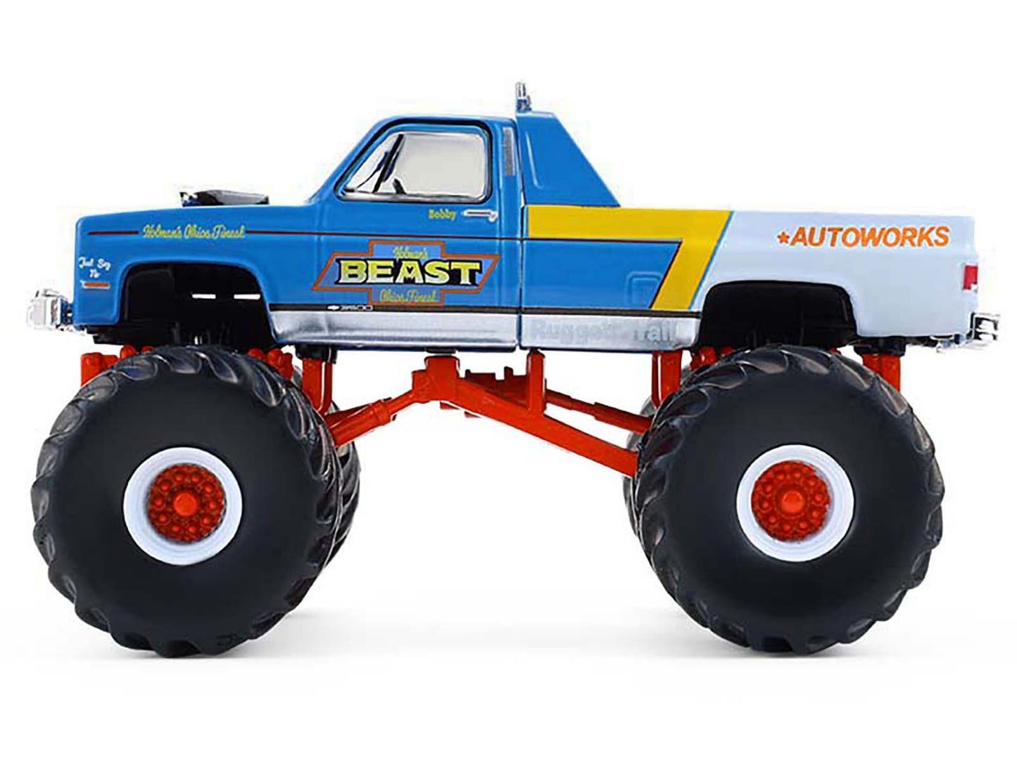 1983 Chevrolet C30 Monster Truck "Holman's Beast" Blue and White "Kings of Crunch" Series 16 1/64 Diecast Model Car by Greenlight