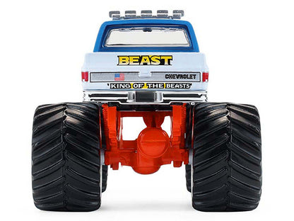 1983 Chevrolet C30 Monster Truck "Holman's Beast" Blue and White "Kings of Crunch" Series 16 1/64 Diecast Model Car by Greenlight