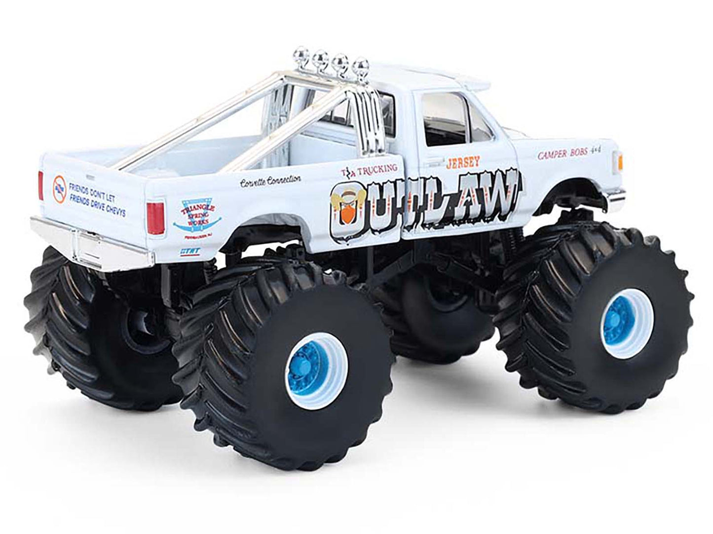 1988 Ford F-150 Monster Truck "Jersey Outlaw" White "Kings of Crunch" Series 16 1/64 Diecast Model Car by Greenlight