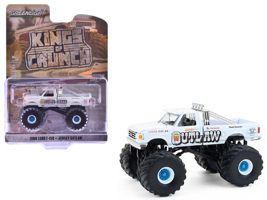 1988 Ford F-150 Monster Truck "Jersey Outlaw" White "Kings of Crunch" Series 16 1/64 Diecast Model Car by Greenlight