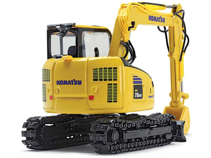 Komatsu PC78US-11 Excavator Yellow 1/50 Diecast Model by DCP/First Gear-DiecastModeler.com