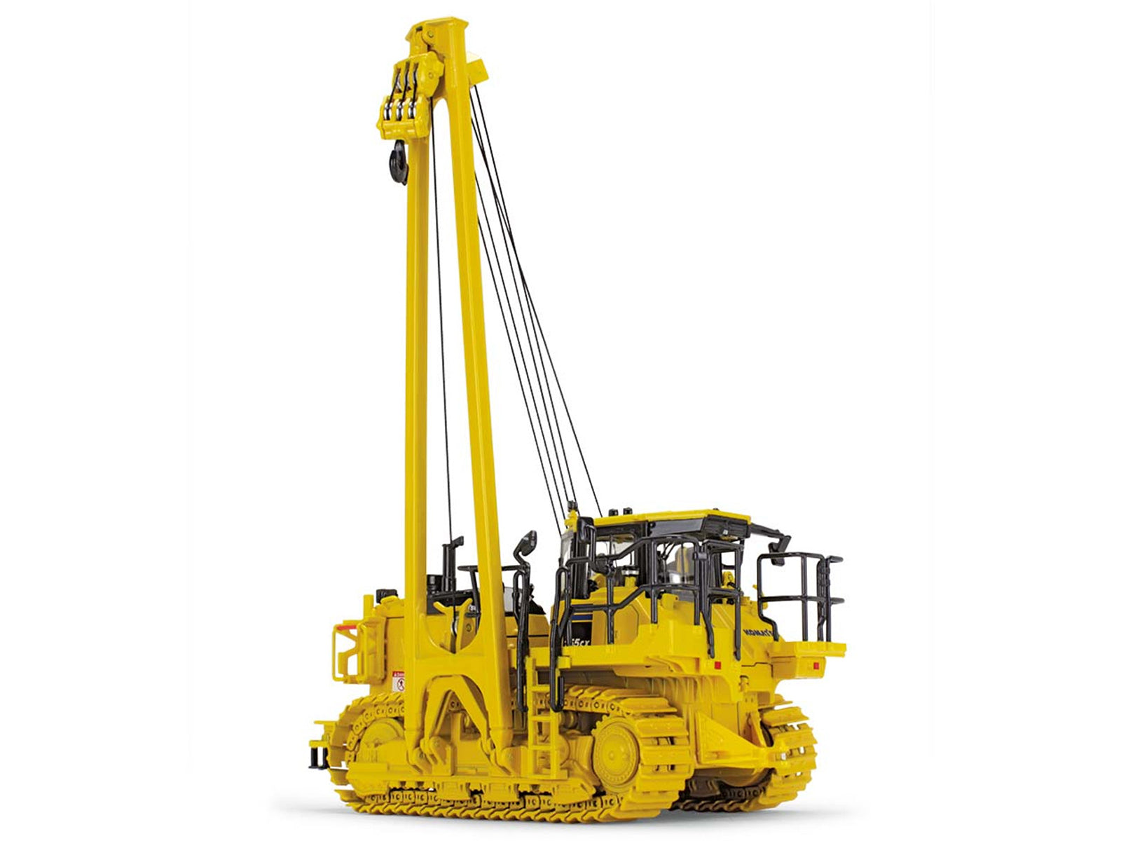 Komatsu D155CX-8 With K170 Pipelayer Yellow with Accessories 1/50 Diecast Model by First Gear-DiecastModeler.com