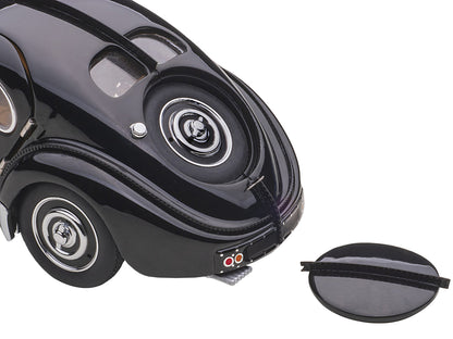 1938 Bugatti Type 57SC Atlantic with Disc Wheels Black 1/43 Diecast Model Car by Autoart-DiecastModeler.com