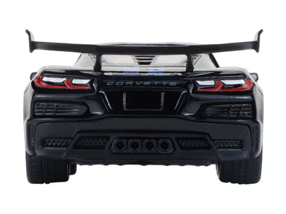 2025 Chevrolet Corvette C8 ZR1 Black with Blue Stripes with Raw Casting Dual Pack "2025 Greenlight Waltersons Collector's Expo Exclusive" 1/64 Diecast Model Car by Greenlight-DiecastModeler.com