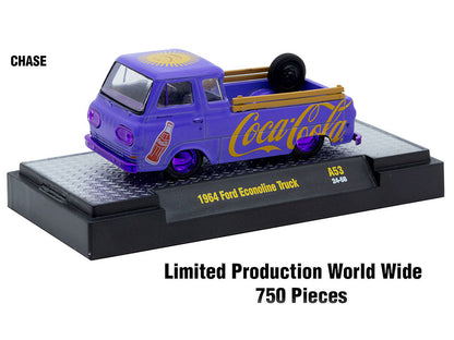 "Coca-Cola" Set of 3 pieces Release 53 Limited Edition to 10000 pieces Worldwide 1/64 Diecast Model Cars by M2 Machines