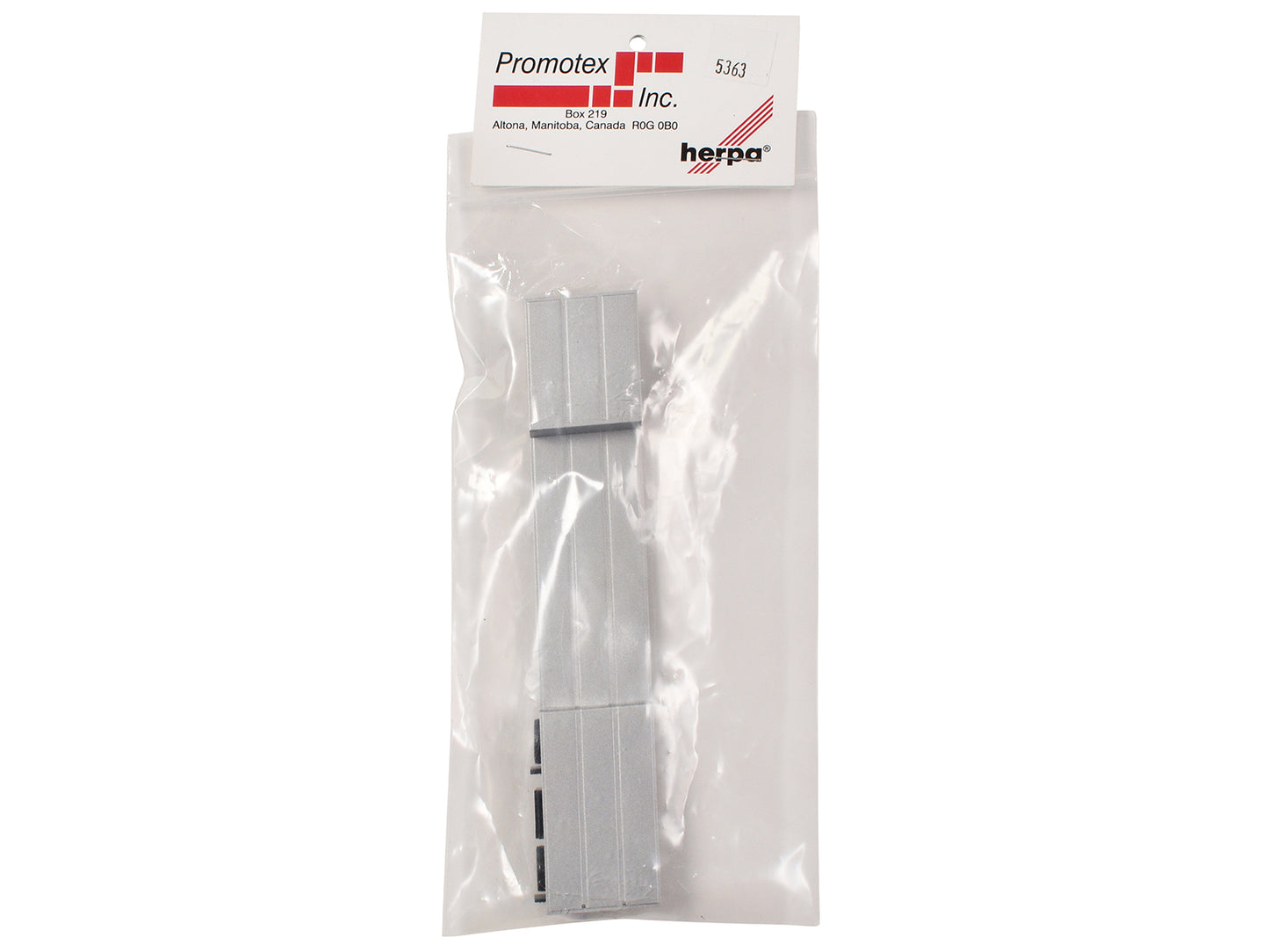 Spread Axle Double-Drop Flatbed Trailer Silver Top 1/87 (HO) Plastic Model by Promotex