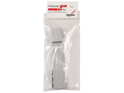 Spread Axle Double-Drop Flatbed Trailer Silver Top 1/87 (HO) Plastic Model by Promotex