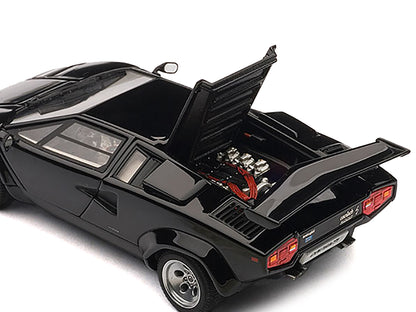 Lamborghini Countach 5000S Black 1/43 Diecast Model Car by Autoart
