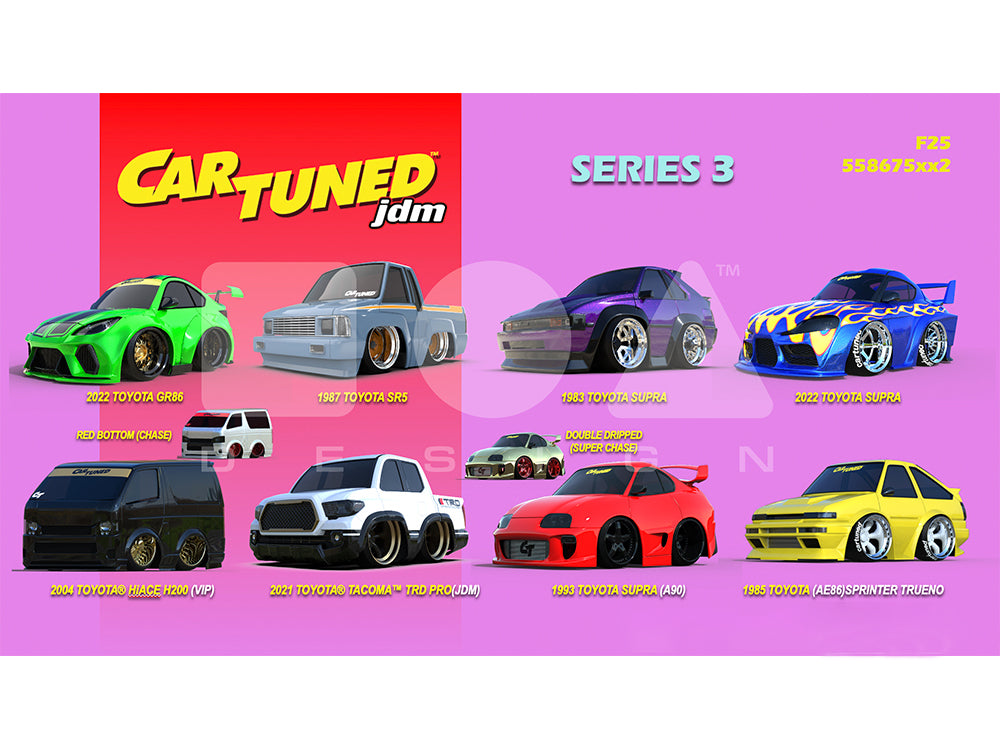 JDM Tuners Series 3 Set of 8 Pieces Diecast Model Cars by CarTuned-DiecastModeler.com
