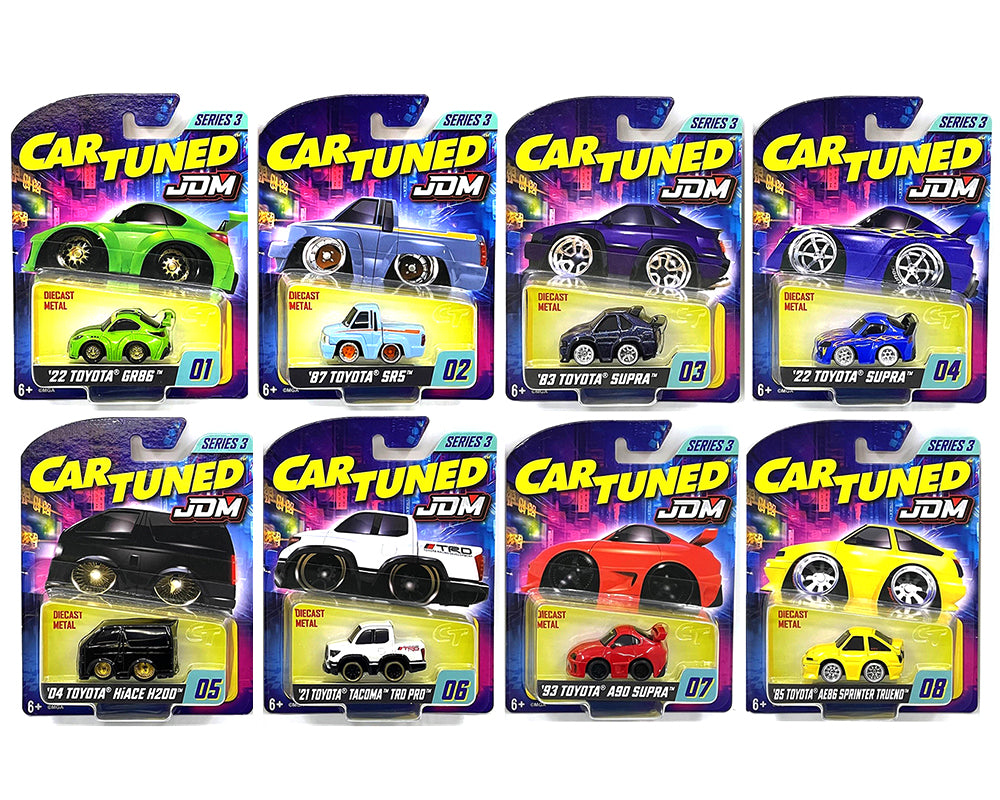 JDM Tuners Series 3 Set of 8 Pieces Diecast Model Cars by CarTuned-DiecastModeler.com