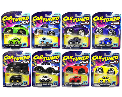 JDM Tuners Series 3 Set of 8 Pieces Diecast Model Cars by CarTuned-DiecastModeler.com