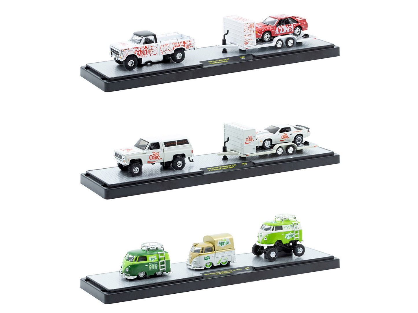 Auto Haulers "Soda" Set of 3 pieces Release 39 Limited Edition to 8000 pieces Worldwide 1/64 Diecast Models by M2 Machines-DiecastModeler.com