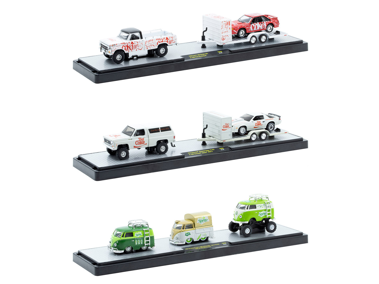 Auto Haulers "Soda" Set of 3 pieces Release 39 Limited Edition to 8000 pieces Worldwide 1/64 Diecast Models by M2 Machines-DiecastModeler.com