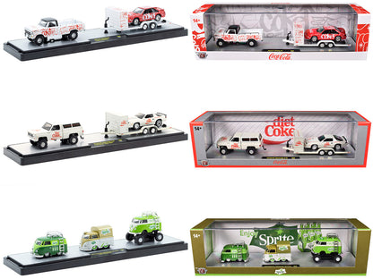 Auto Haulers "Soda" Set of 3 pieces Release 39 Limited Edition to 8000 pieces Worldwide 1/64 Diecast Models by M2 Machines-DiecastModeler.com