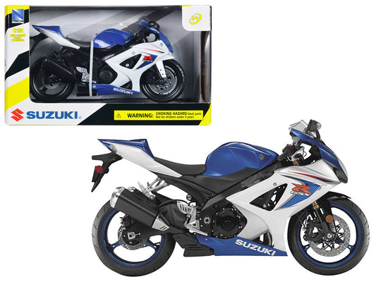 2008 Suzuki GSX-R1000 Blue Bike Motorcycle 1/12 by New Ray-DiecastModeler.com