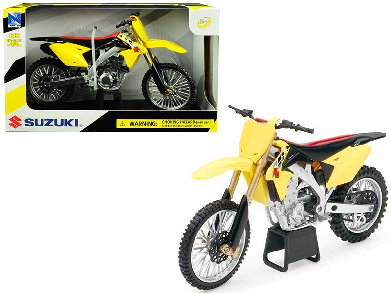 Suzuki RM-Z450 Yellow 1/12 Motorcycle Model by New Ray-DiecastModeler.com