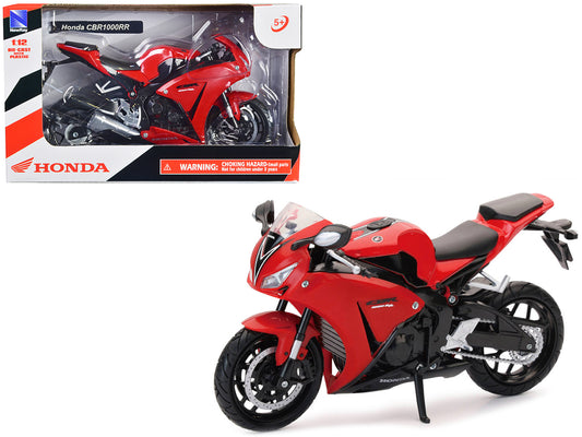 Honda CBR 1000RR Motorcycle Red and Black 1/12 Diecast Model by New Ray-DiecastModeler.com