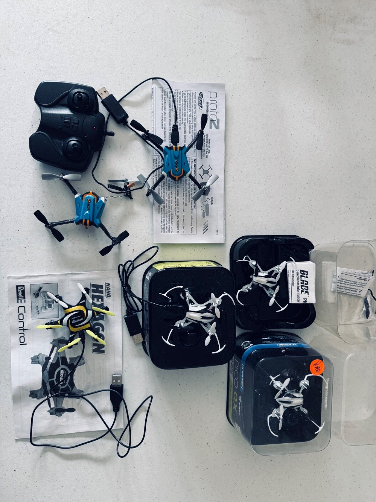 Mini Drone bundle for parts for Pico QX-DiecastModeler.com