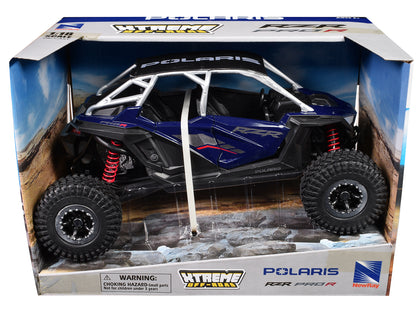 Polaris RZR Pro R UTV Blue with Black Top "Xtreme Off-Road" Series 1/18 Diecast Model by New Ray-DiecastModeler.com