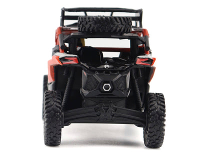 Can-Am Maverick X3 X RS Turbo RR Sand Version Chalk Gray and Magma Red with Driver Figure 1/32 Diecast Model by BRP Models