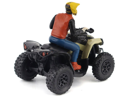 Can-Am Renegade X XC 1000R ATV Desert Tan with Driver Figure 1/32 Diecast Model by BRP Models-DiecastModeler.com