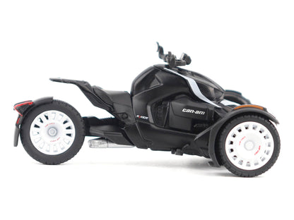 Can-Am Ryker Rally 3-Wheel Motorcycle Ghost Black 1/32 Diecast Model by BRP Models