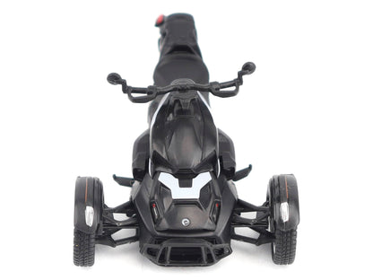 Can-Am Ryker Rally 3-Wheel Motorcycle Ghost Black 1/32 Diecast Model by BRP Models