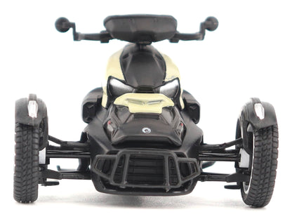 Can-Am Ryker Rally 3-Wheel Motorcycle Sand Storm and Black 1/32 Diecast Model by BRP Models