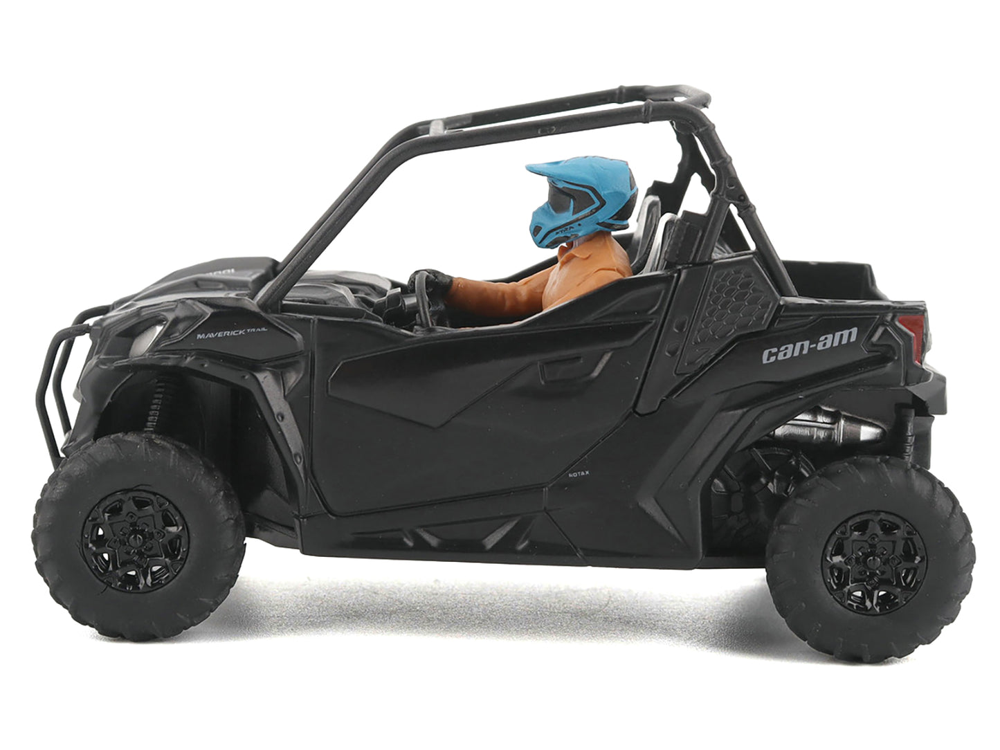 Can-Am Maverick Trail DPS 1000 Matt Black with Driver Figure 1/32 Diecast Model by BRP Models