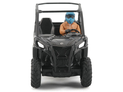 Can-Am Maverick Trail DPS 1000 Matt Black with Driver Figure 1/32 Diecast Model by BRP Models