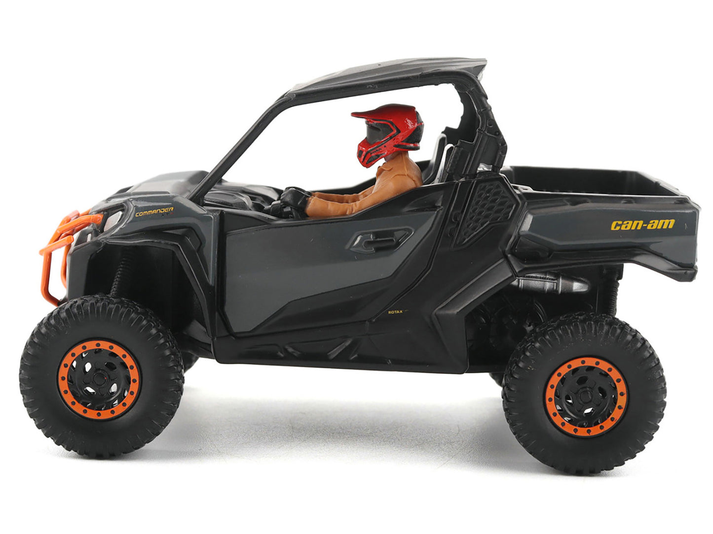 Can-Am Commander XT-P 1000R Gray and Orange with Driver Figure 1/32 Diecast Model by BRP Models