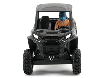 Can-Am Commander XT 1000R Matt Black with Driver Figure 1/32 Diecast Model by BRP Models